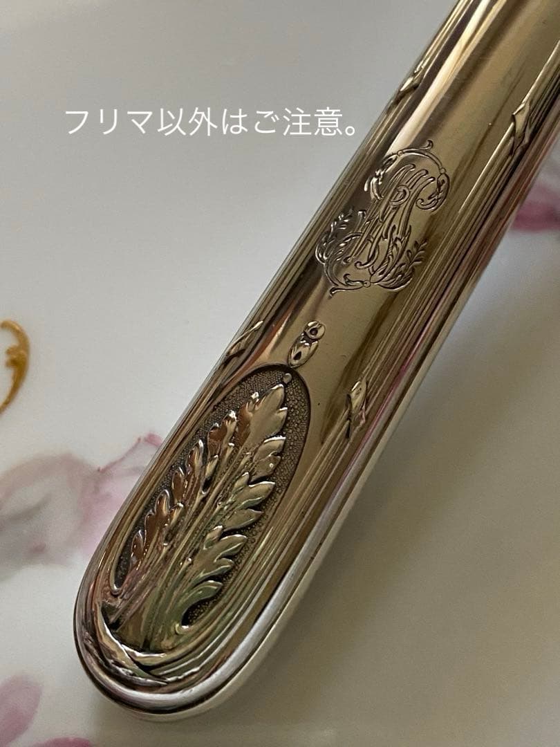 【フランス／カルディヤック】純銀／デザートナイフ フルーツナイフ ６本セット