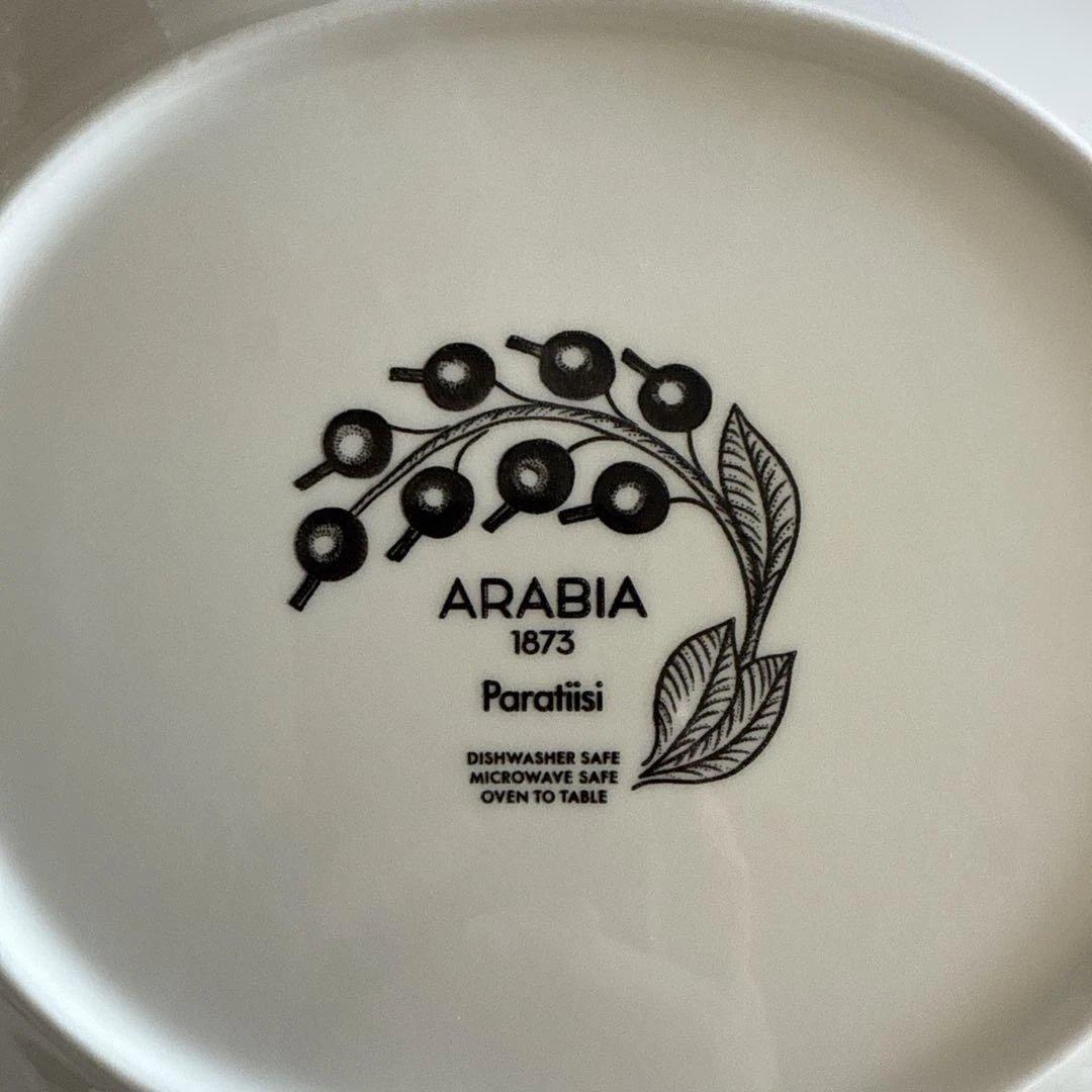 ♡*読様 【最終価格】アラビア パラティッシ ブラック オーバルプレート 25c