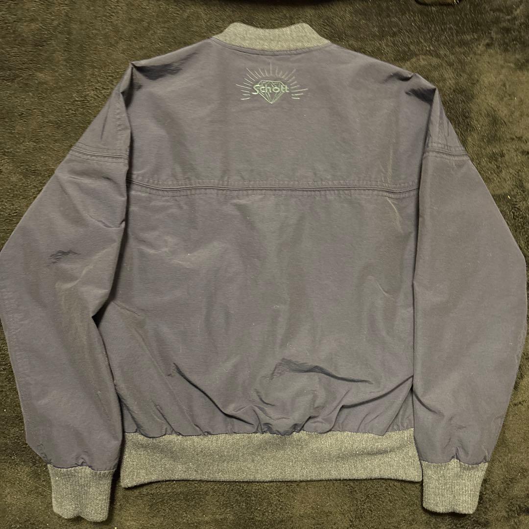 【美品】Schott ダービージャケット ショット S ネイビー 完売品 希少