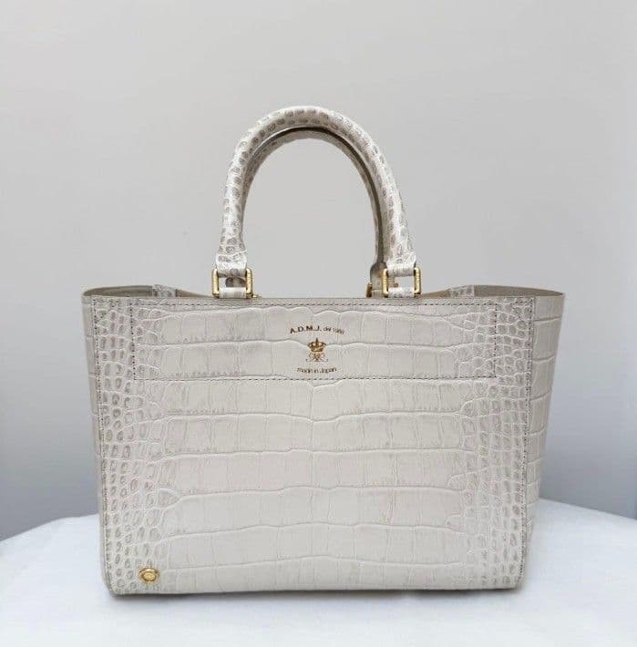 タイムセール¥10,000 美品　ADMJ クロコ型押しヒマラヤ　バッグ