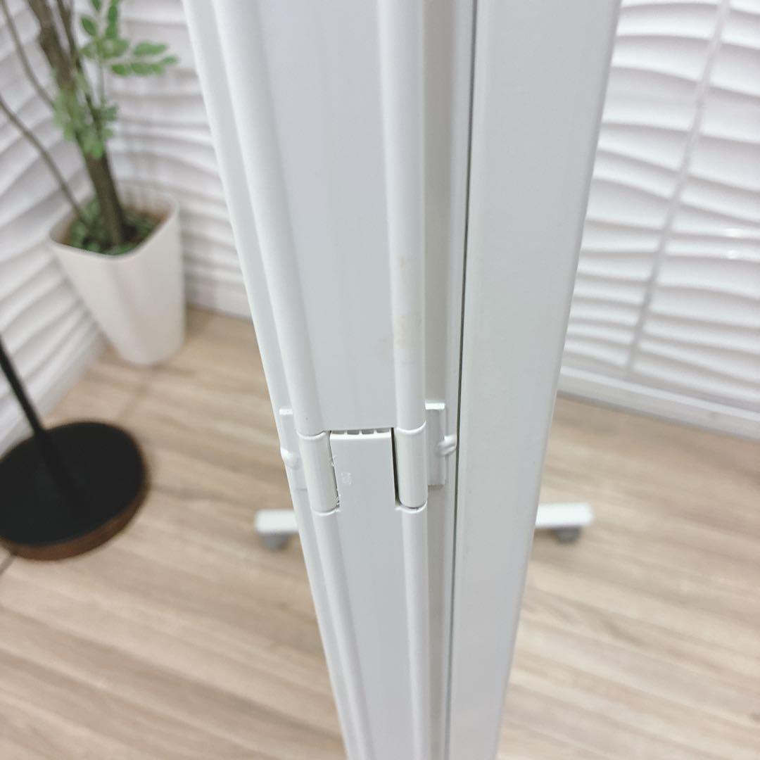 大阪府 神戸市 配達料無料！◇三連パーテーション◇間仕切り◇三つ折り◇キャスター