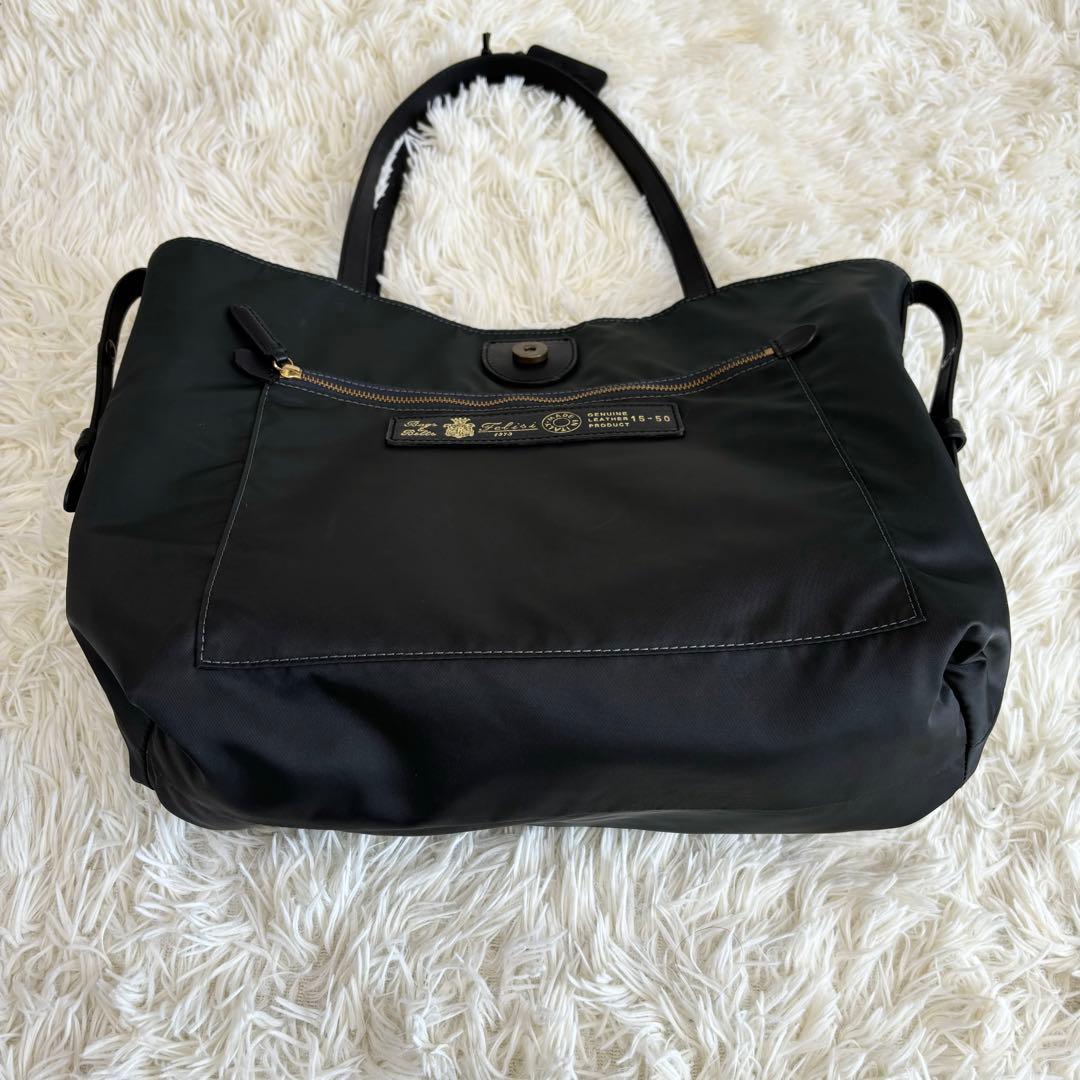 フェリージ　15-50 トートバッグ　オールレザー　シボ革　ロゴ型押