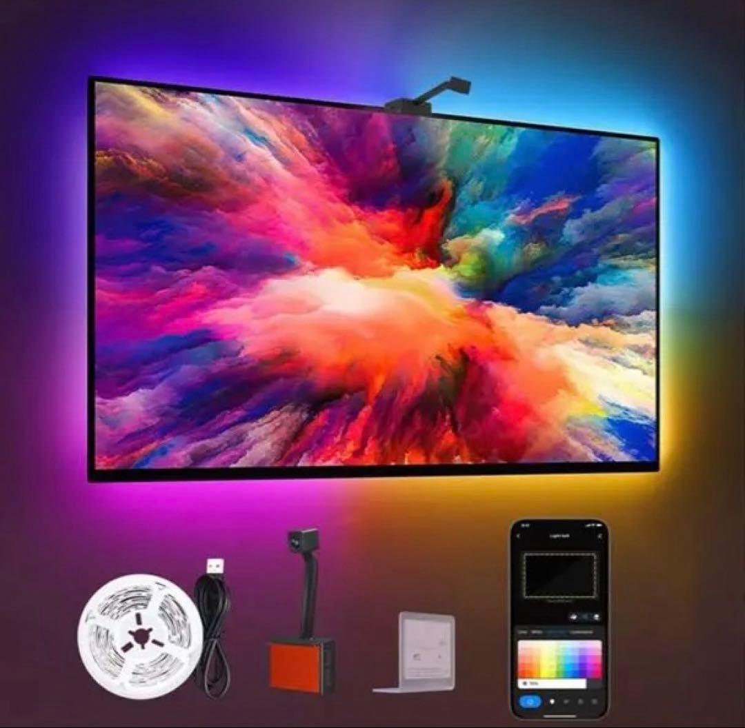 テレビLEDストリップライト55〜75インチディスプレイRGBIC LEDゲーム