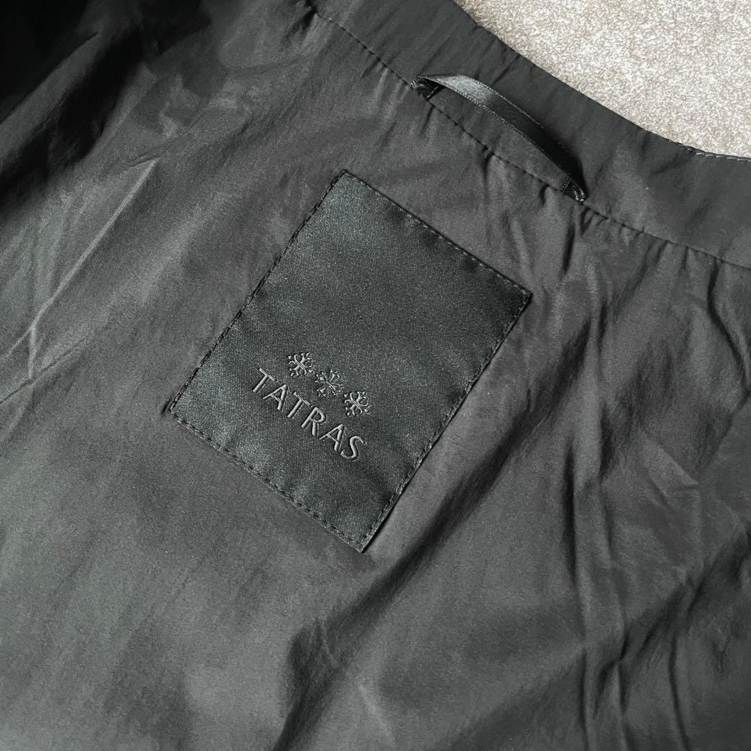 【極美品】タトラス NOKO ノーカラー　ダウンジャケット　ダークグレー　3