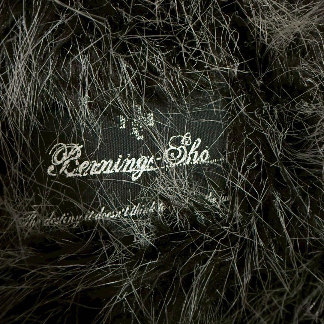 BURNING SHO ecoleather fur jacket ボアy2k