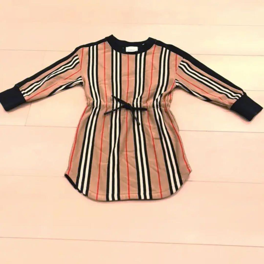 Burberry ワンピース　キッズ　4Y 100〜105 ストライプ