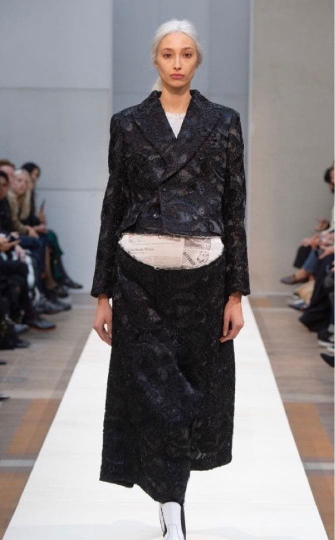 超希少 19ss COMME des GARCONS ポリ縮絨オールインワン