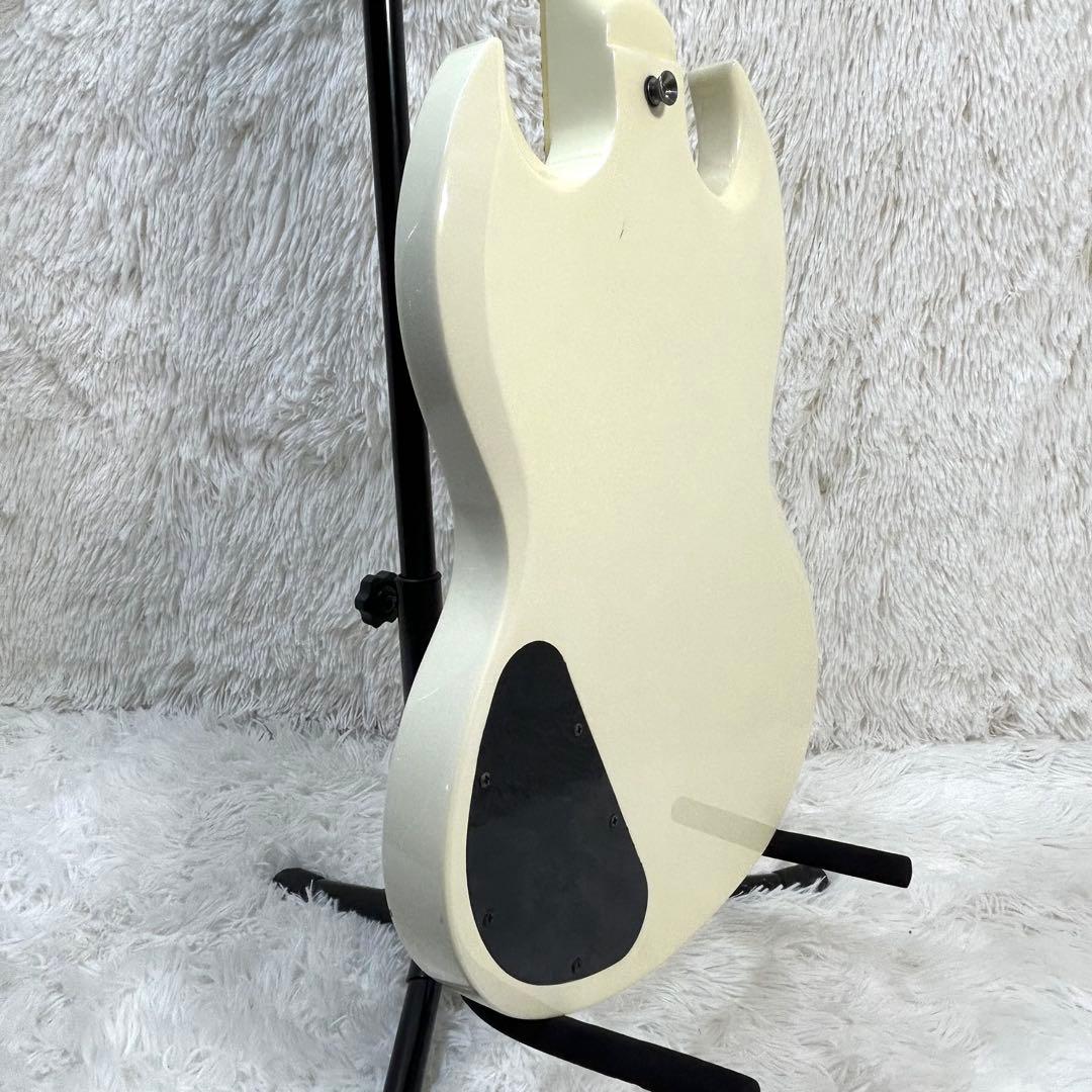 Bacchus BSG-480 オールマホガニー SGタイプ ホワイト