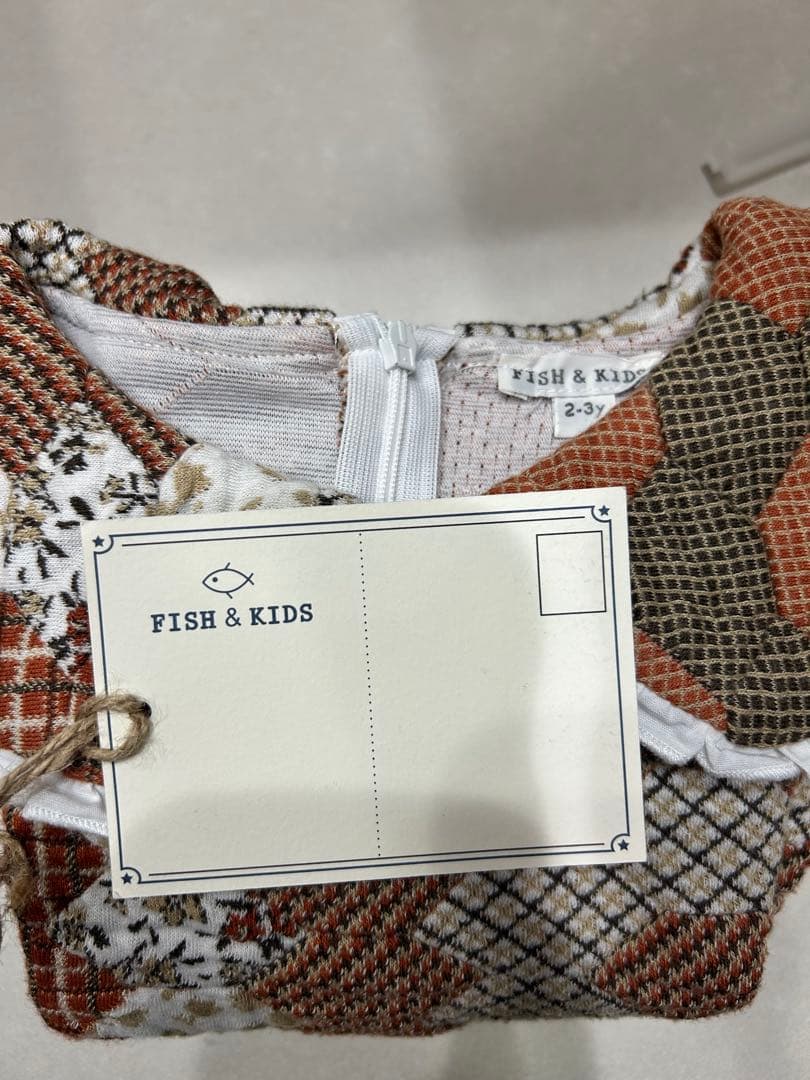 FISH & KIDS パッチワークワンピース
