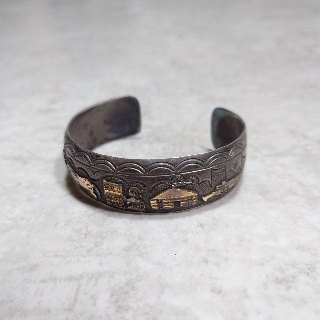 NAVAJO TA BEGAY バングル 12KGF SILVER925