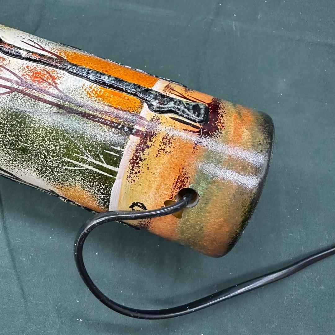 ドームナンシー 筒型 大　卓上証明　高さ22cm 被せガラス　アンテルカレール