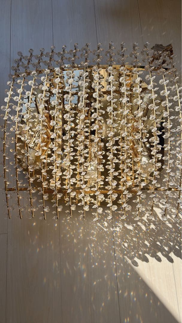 クリスタルシャンデリア 6灯 八角形(大塚家具)