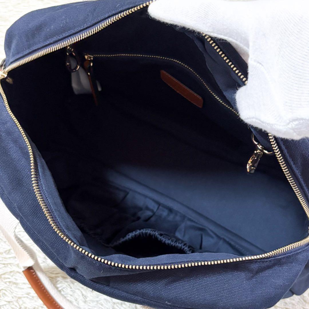 【未使用級】クロエ マザーズバッグ 2way ショルダーバッグ ネイビー