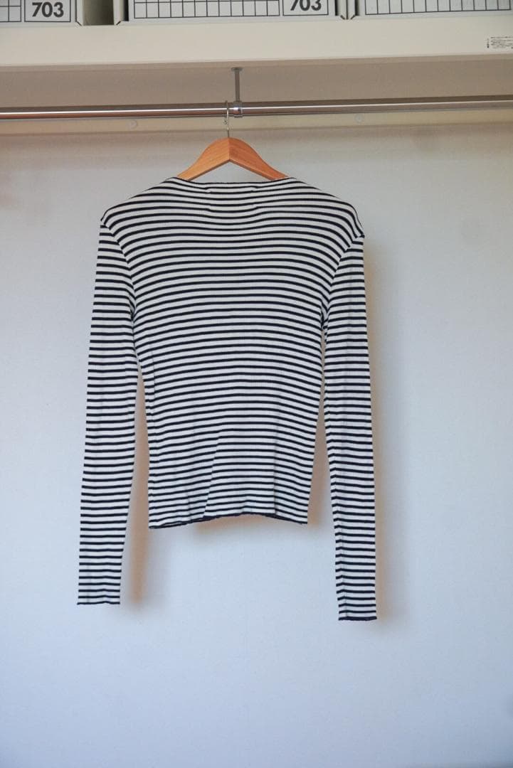 【Maison Margiela】 サーマルボーダー カットソー/サイズ44