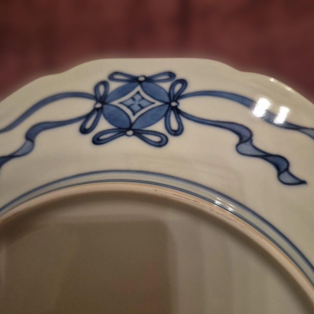 有田焼　13代今右衛門　色鍋島錦大皿２６ｃｍ