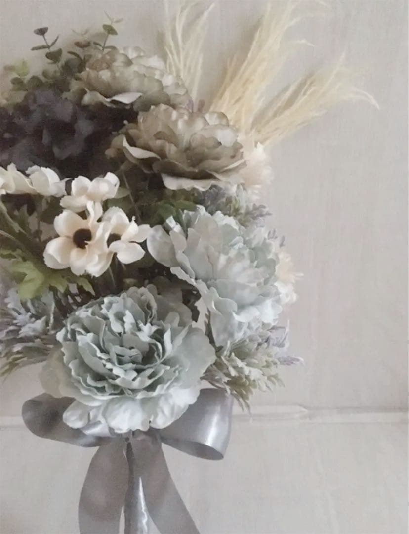 ブライダルブーケ・ブートニア　造花ブーケ クラッチブーケ