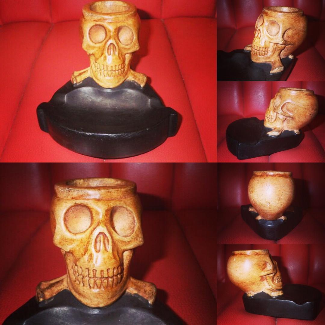 ビンテージ★スカル★灰皿★ドクロ★ガイコツ★アート★置物★小物入れ★髑髏★骸骨