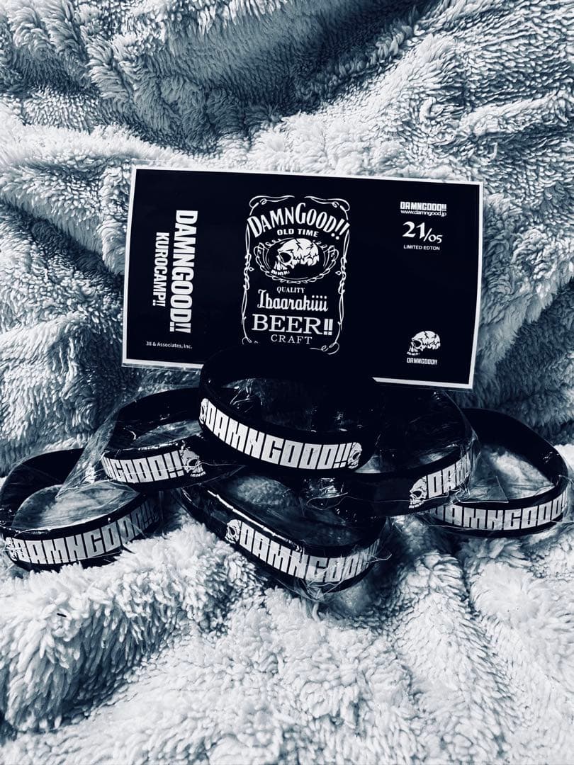 DAMNGOOD!!限定シリコンバンド と38灯カスタムステッカー全7点セット