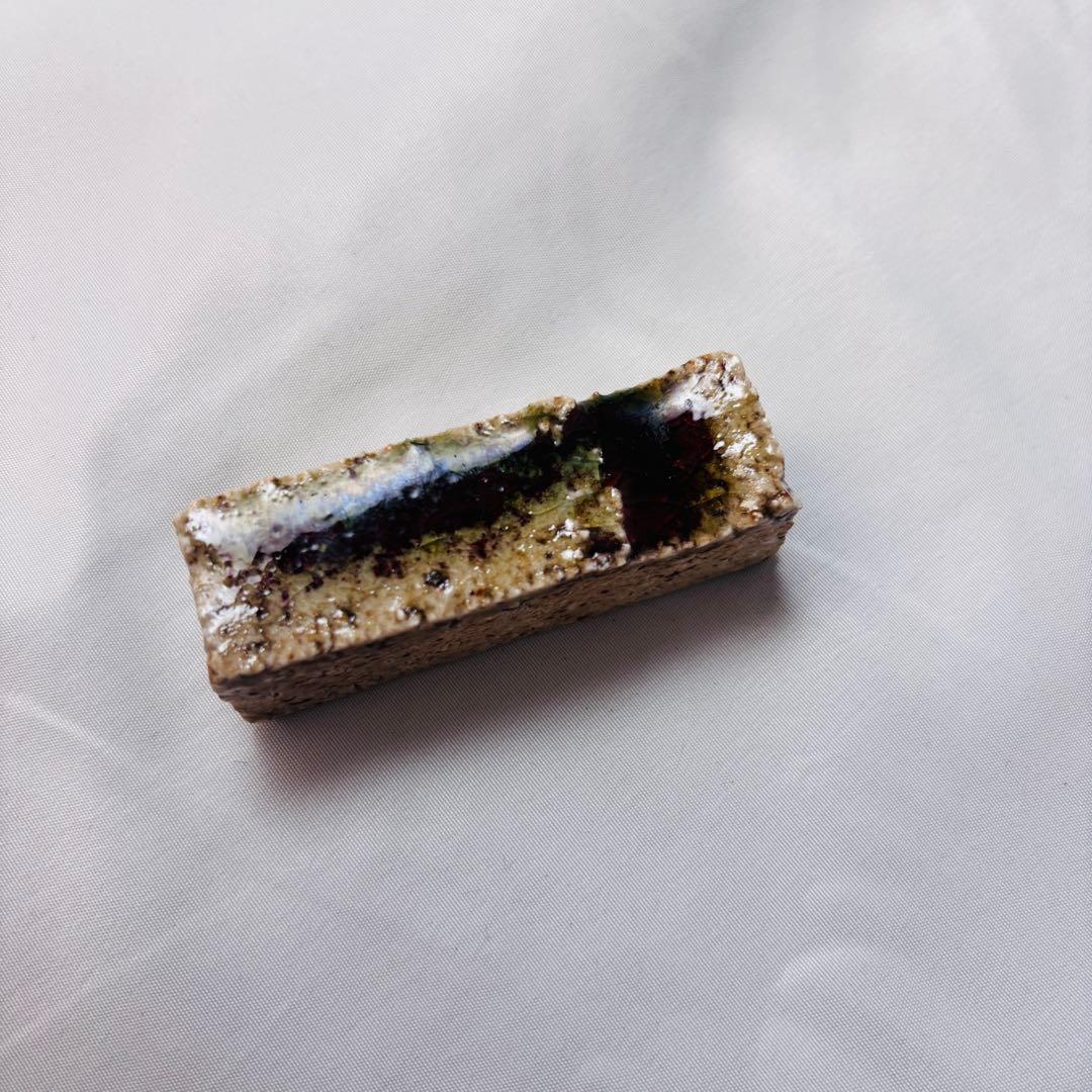 美品 陶器 箸置き セット 緑釉 土物 29個 アンティーク 和食器 おもてなし