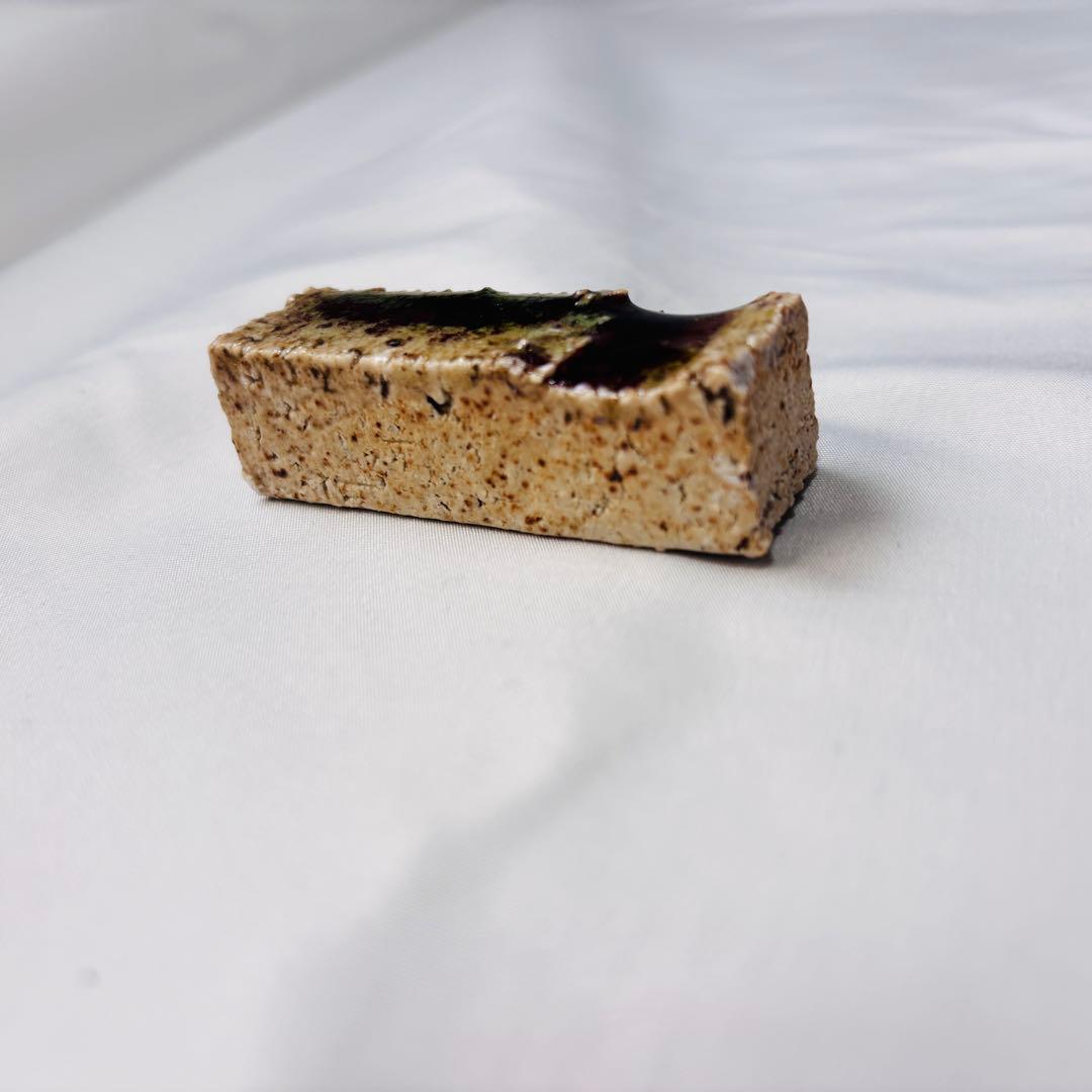 美品 陶器 箸置き セット 緑釉 土物 29個 アンティーク 和食器 おもてなし