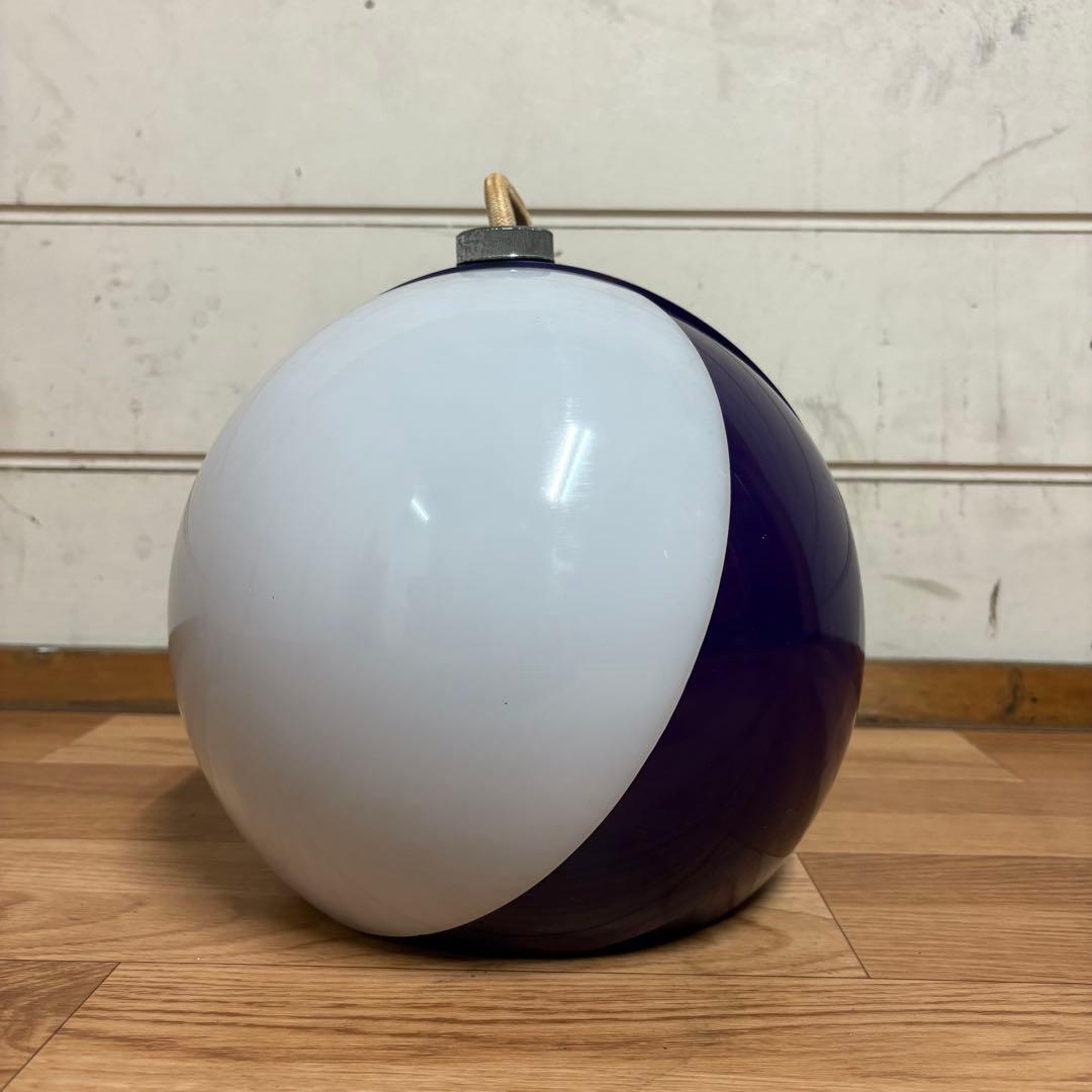 松下電工　チューリップライト　ペンダントライト　紫　白　ミッドセンチュリー