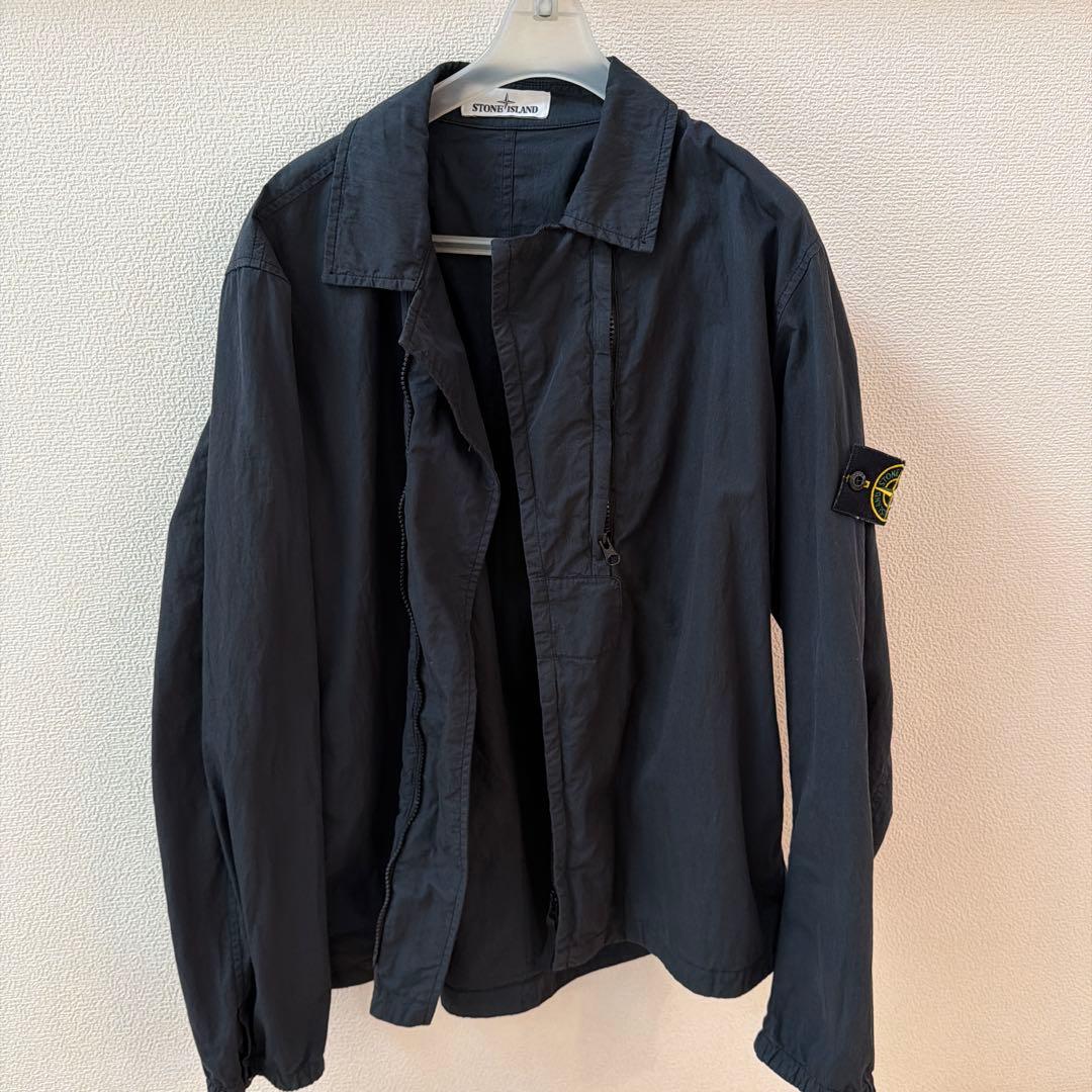 黒 ジャケット 長袖 ロゴパッチ