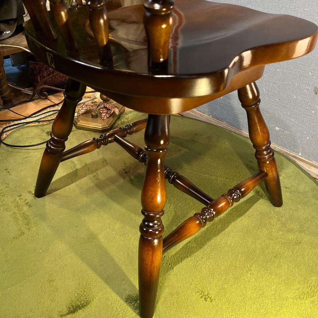 美品　80’s ヴィンテージ ３６０度回転　スピンドルチェア