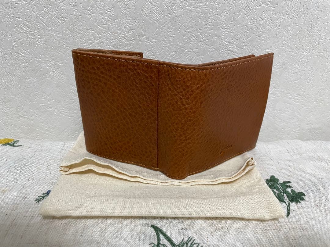 ＊週末値下げ＊ 【新品未使用】genten 二つ折り財布 茶色
