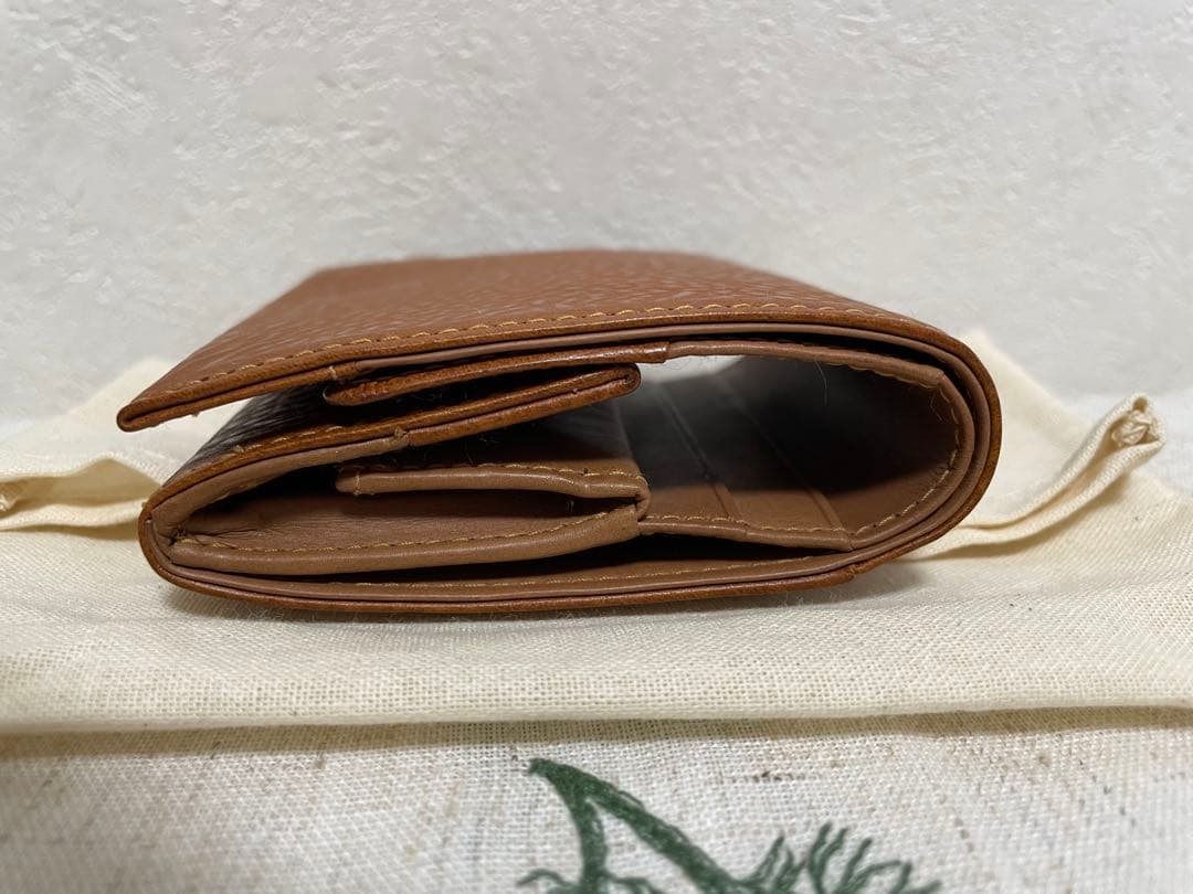 ＊週末値下げ＊ 【新品未使用】genten 二つ折り財布 茶色