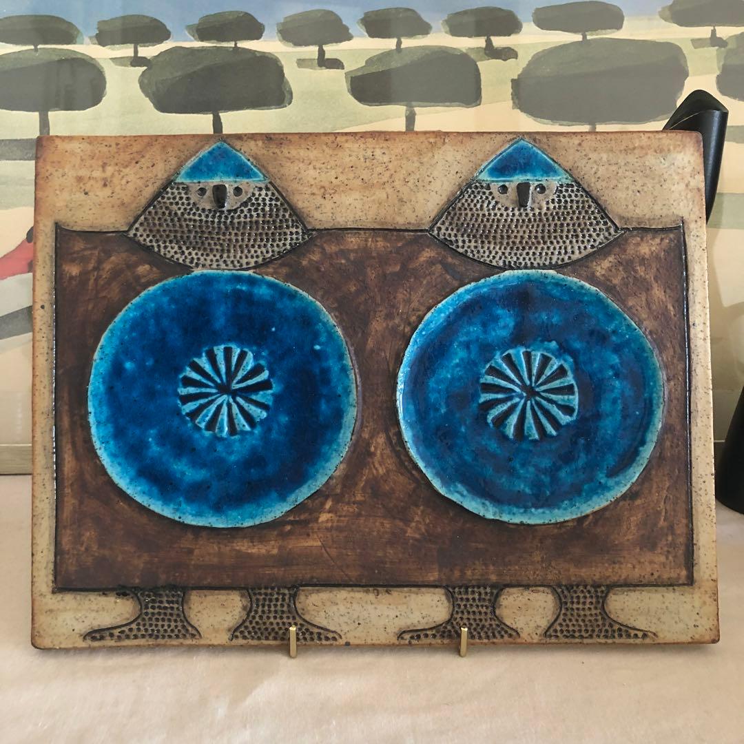 北欧　Inger Persson インガーパーソン　陶板　アンティーク