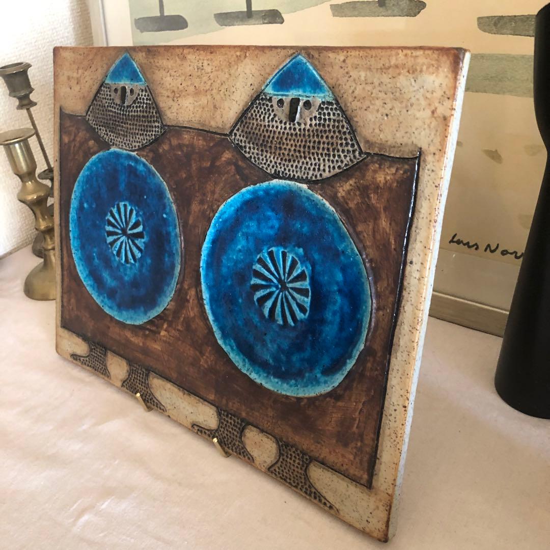 北欧　Inger Persson インガーパーソン　陶板　アンティーク