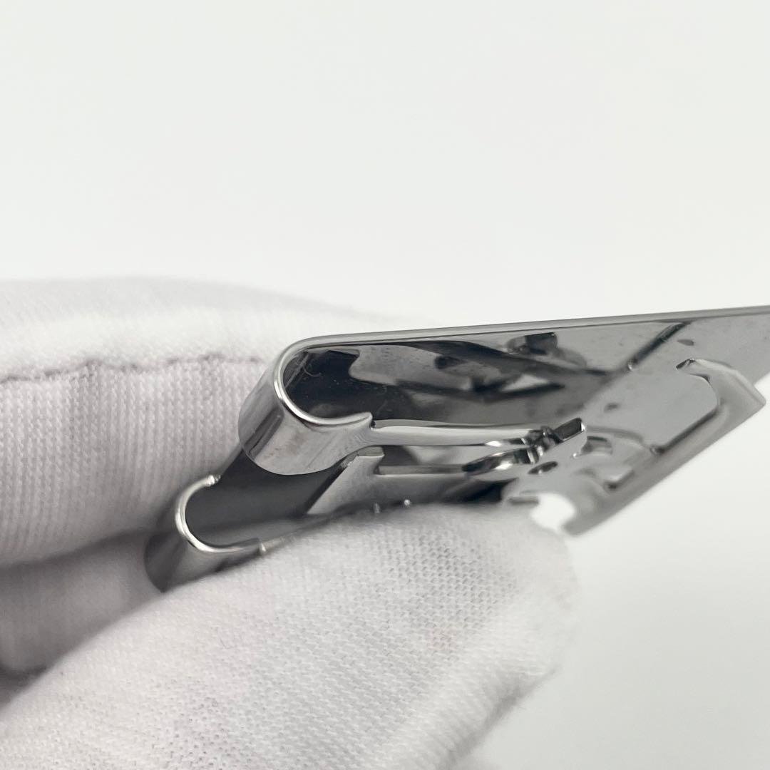 【✨希少美品】ルイヴィトン マネークリップ モノグラム ロウ LV シルバー