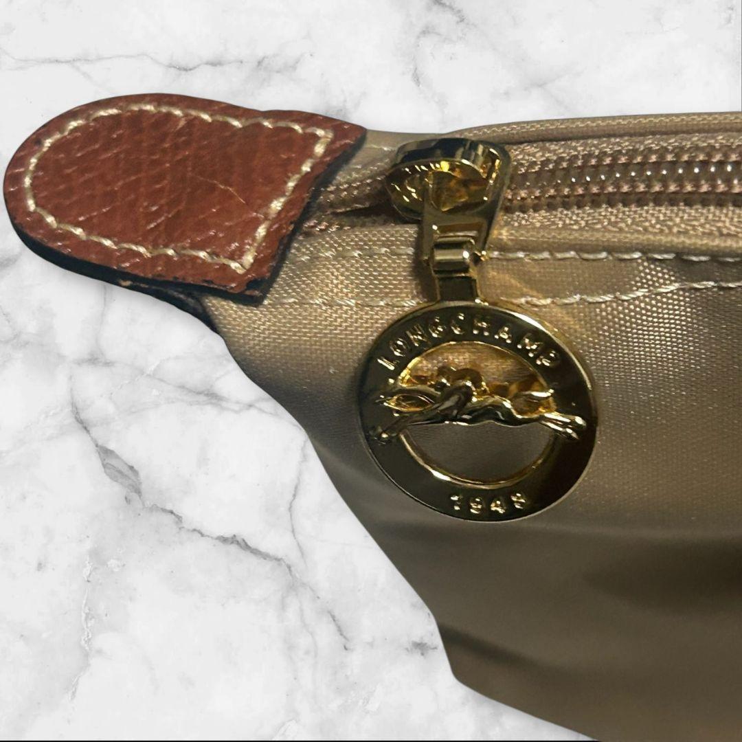 (美品)ロンシャン ルプリアージュ トートバッグ ベージュ A4収納可 　L