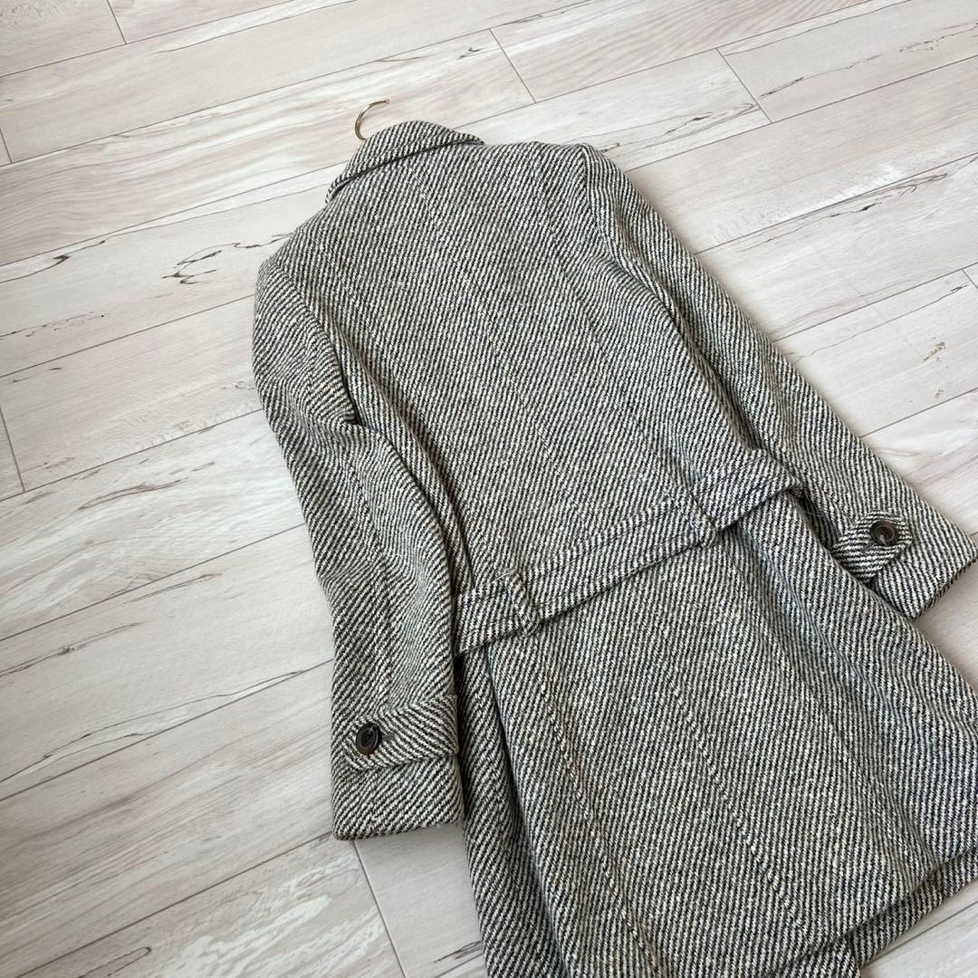 BURBERRY BLUE LABEL ロンドンコート　アンゴラ　ツイードコート