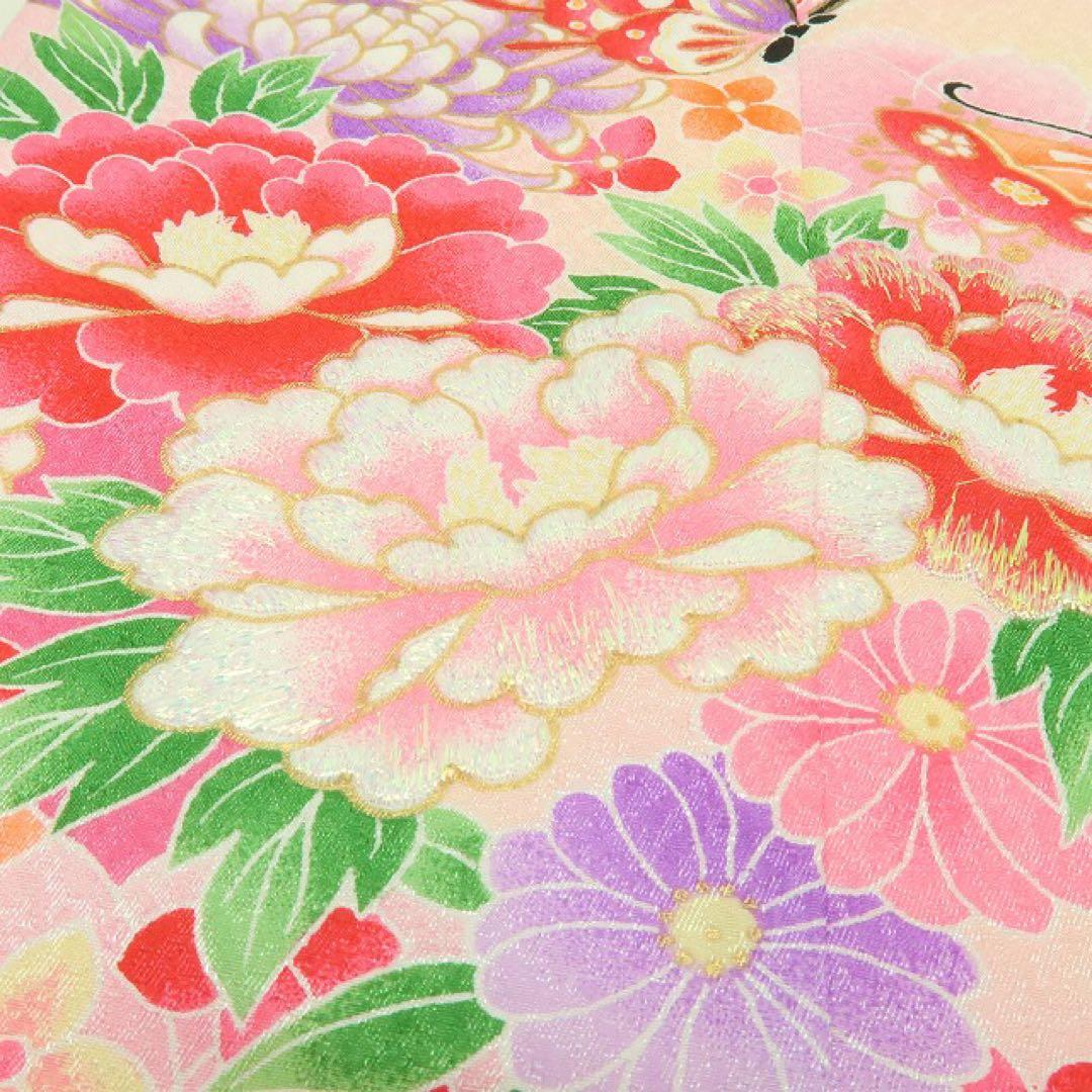 ¶:⊃✺新品 七五三 ７歳 四つ身着物・襦袢 ２点セット B10