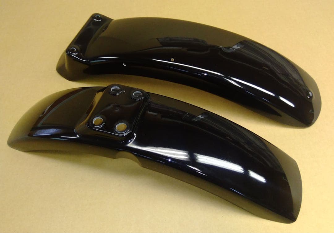 ●新品セット●250TR●フロントtypeB&リアフラットフェンダー　黒