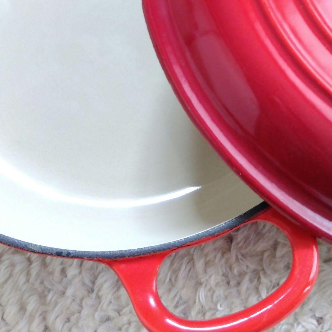 数回使用★ル・クルーゼ ビュッフェキャセロール 22cm 両手鍋　ルクルーゼ