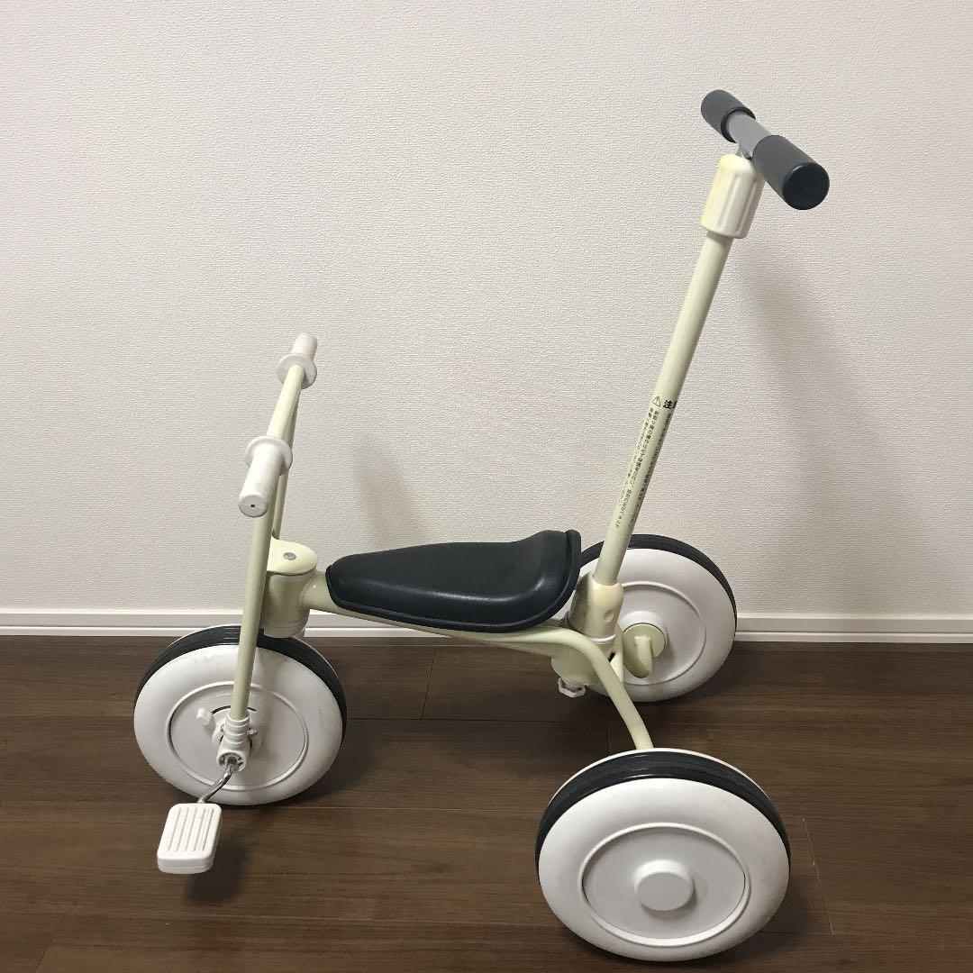 【無印良品】MUJI三輪車　舵取り棒付　説明書あり