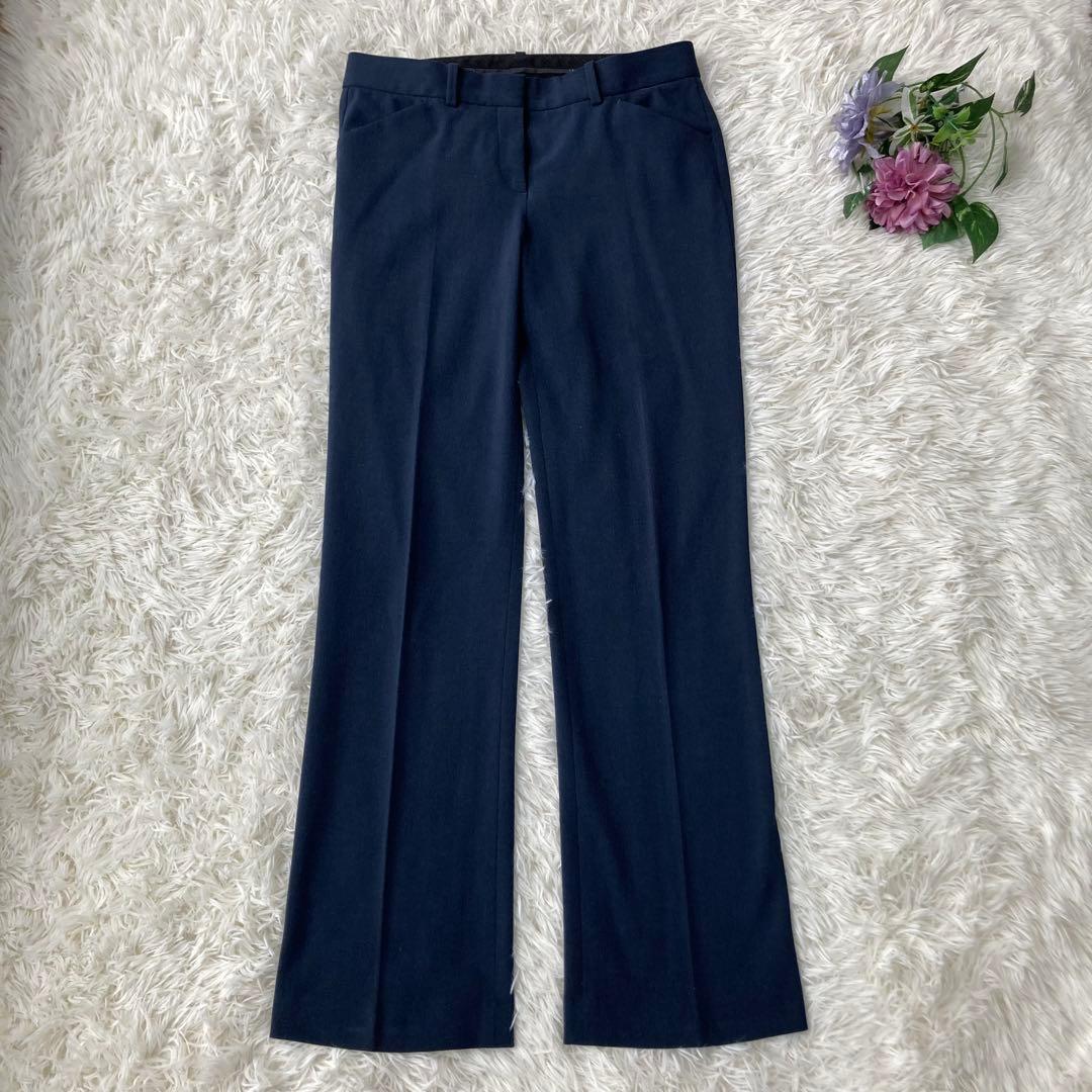 theory ノーカラージャケット パンツスーツ ネイビー セットアップ