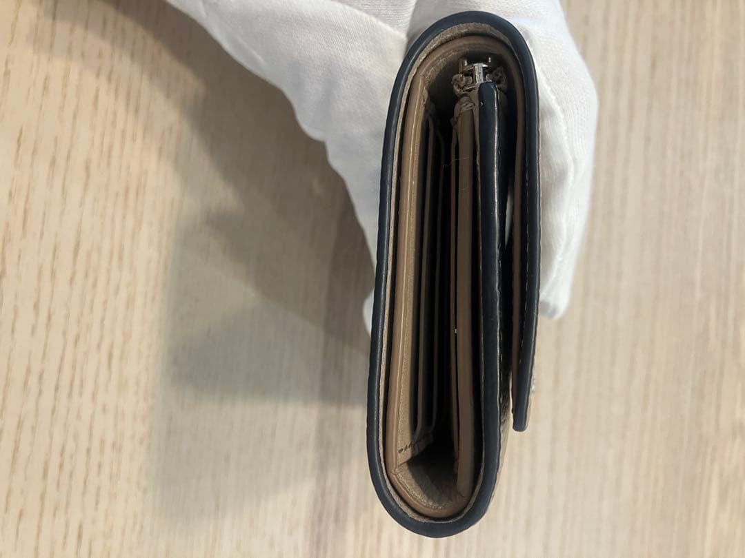 ににに　LOEWE アナグラム バーティカル ウォレット スモール サンド