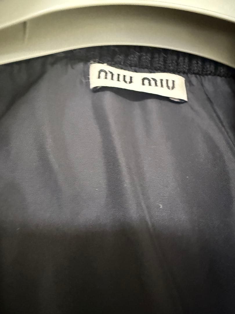 Miu Miu ブラック ロングコート 38