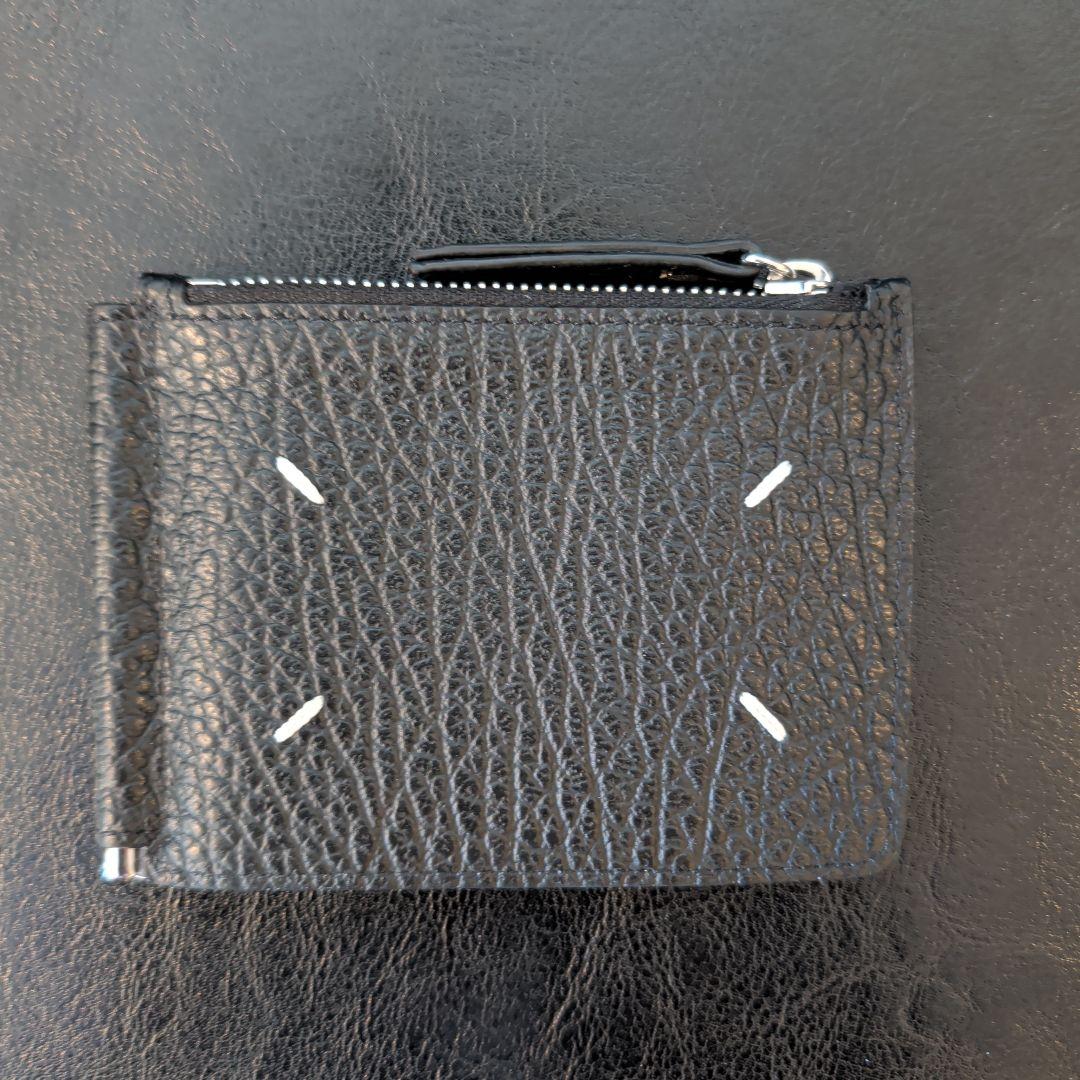 Maison Margiela マネークリップ レザー ウォレット ブラック