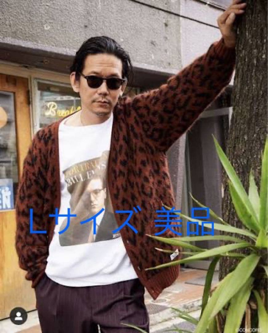 トップス WACKOMARIA LEOPARD HEAVYMOHAIR CARDIGAN