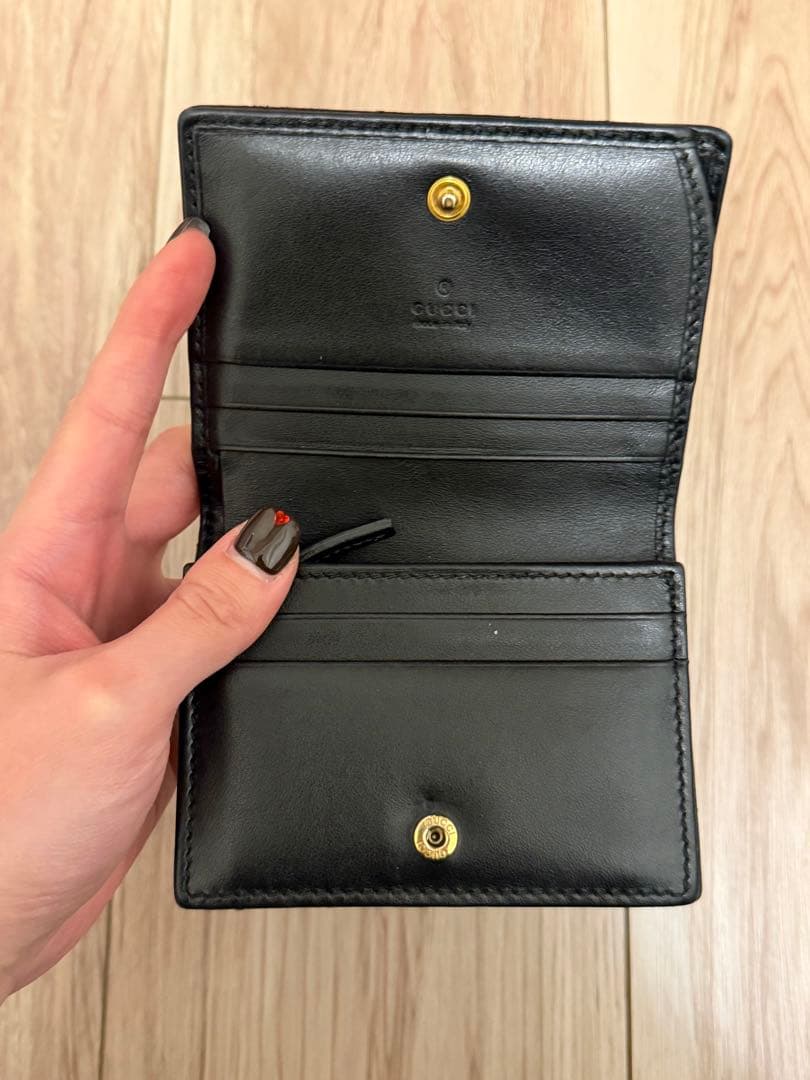 miuページ GUCCI GGマーモント マテラッセ 三つ折り財布 正規品