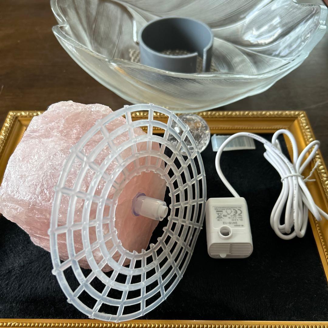 ✨破格✨絶品‼️ローズクオーツ☆噴水☆天然石☆ファウンテン☆秘蔵品☆高さ19㎝⭐︎