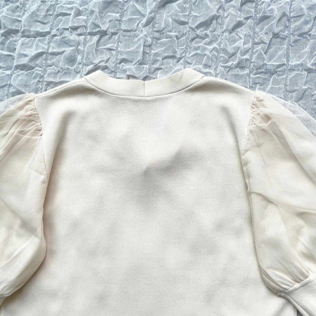 【1度着用のみ美品】アナイ チュールスリーブ プルオーバー 24年モデル