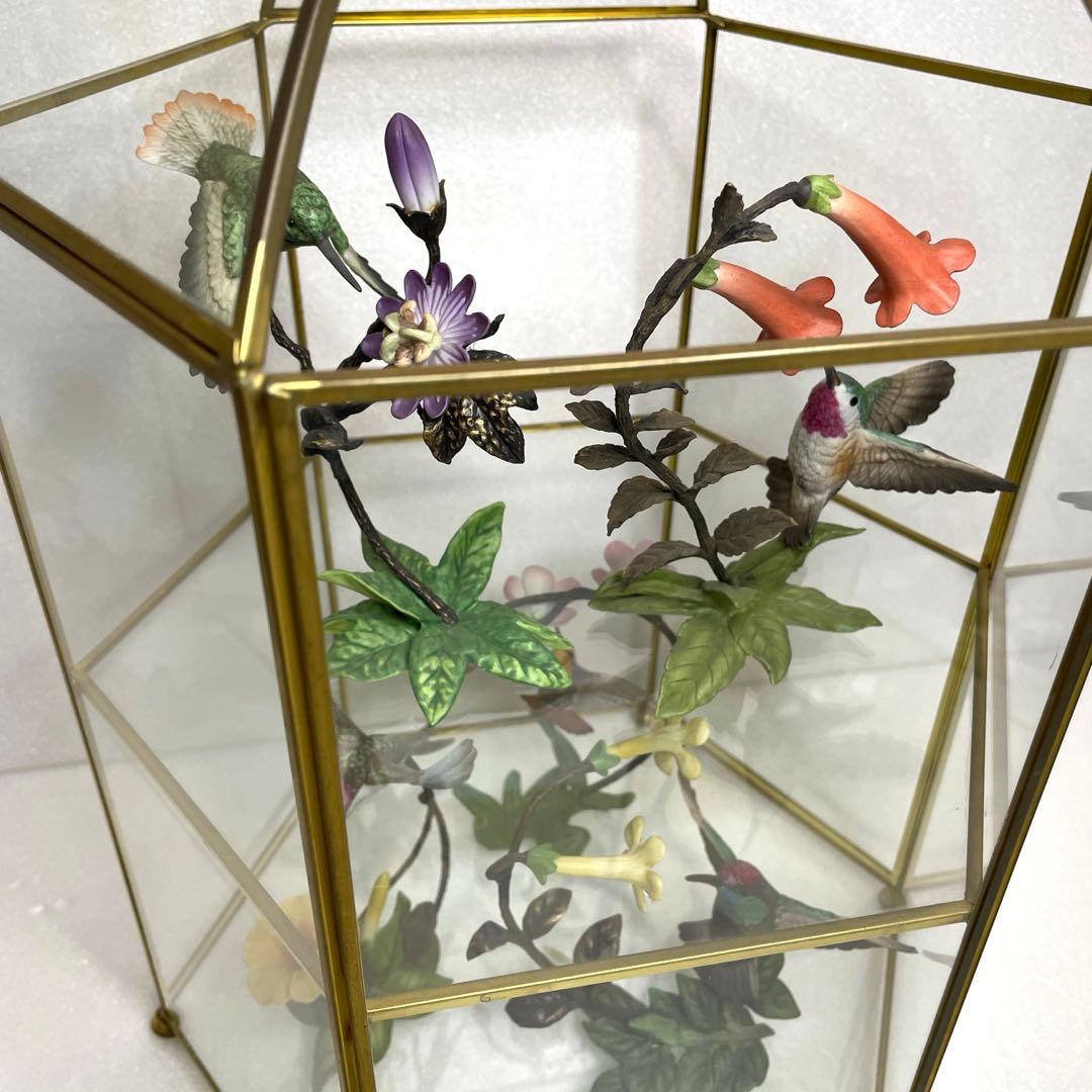 フランクリン・ミント 「ハチドリと花」　ハミングバード＆フラワーズ　6点セット