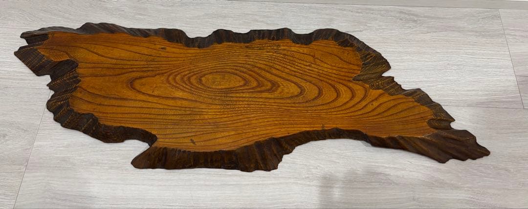 長さ95センチ　長い置き台　置台　花台　木の切り株　盆栽台　一枚板