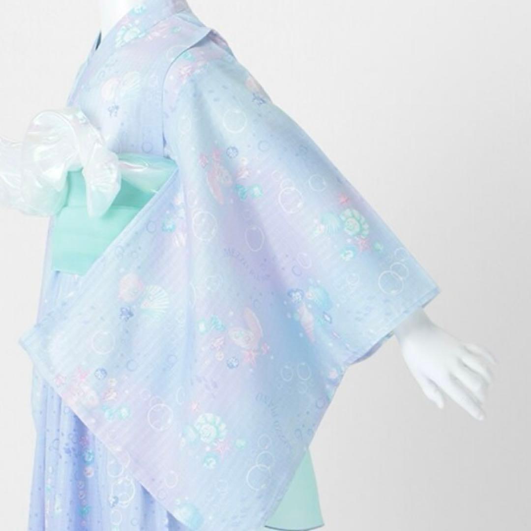 メゾピアノ シェルジュエリー柄　浴衣　140