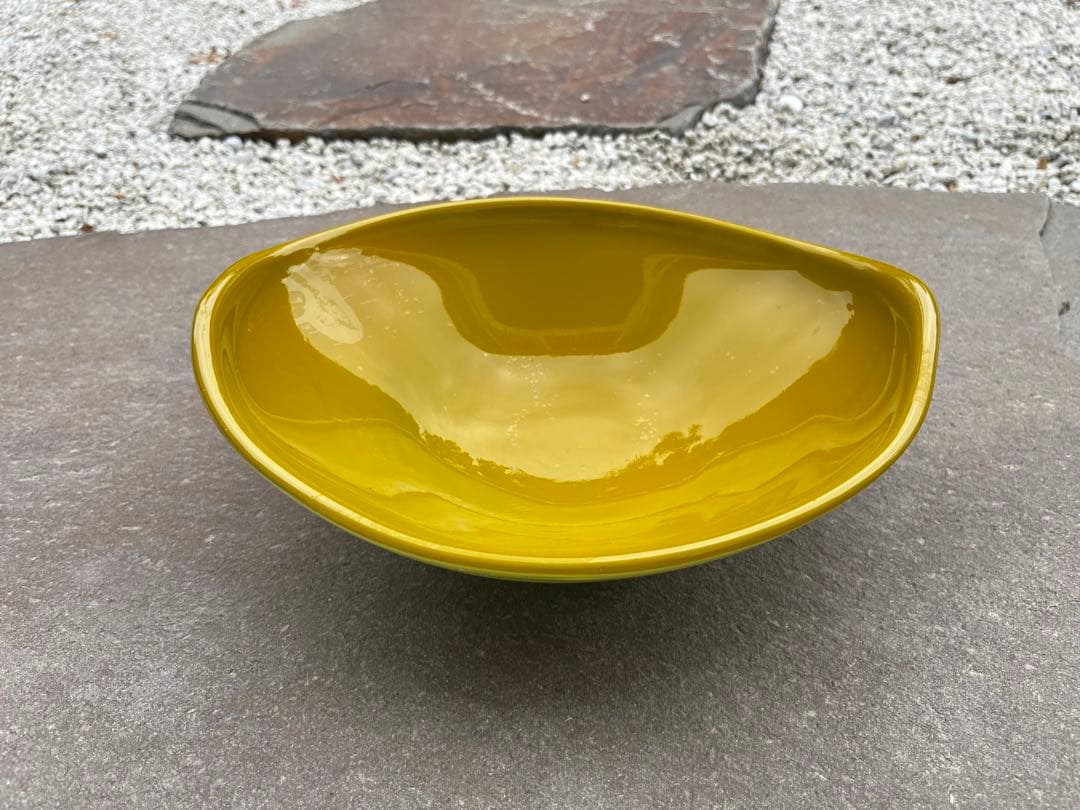 希少　ガラス製　深皿　サラダボール　マルティグラス　廃盤　昭和アンティーク